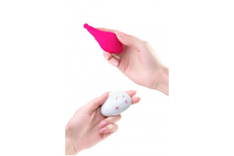 Розовый клиторальный вибратор в трусики Pansy
