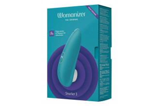Бирюзовый клиторальный стимулятор Womanizer Starlet 3