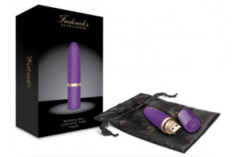 Фиолетовый перезаряжаемый вибростимулятор Lipstick Vibe