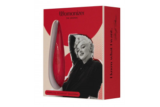 Красный бесконтактный клиторальный стимулятор Womanizer Marilyn Monroe Special Edition
