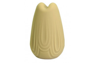 Желтый перезаряжаемый вибратор Vase - 7,4 см.