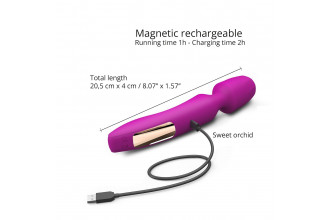 Лиловый вибратор с 2 сменными насадками R-Evolution Wand Vibrator with 2 Attachments