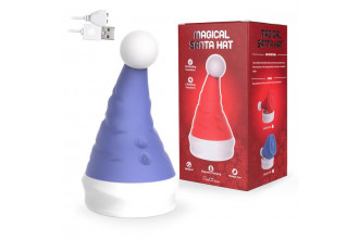 Сиреневый вибростимулятор в форме колпака Magical Santa Hat