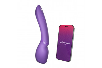 Фиолетовый жезловый вибратор We-Vibe Wand 2 - 27,3 см.