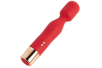 Красный вибратор с 7 режимами вибрации - 14,4 см.