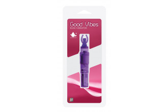 Фиолетовый клиторальный стимулятор-ракета с мишкой GOOD VIBES BEAR VIBRATOR