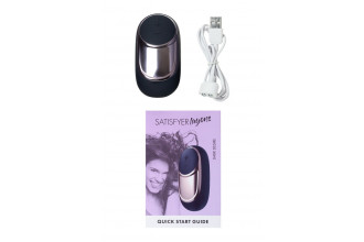 Черный вибромассажер Satisfyer Dark Desire