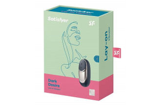Черный вибромассажер Satisfyer Dark Desire