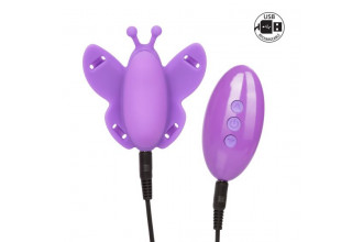 Фиолетовая вибробабочка на ремешках Silicone Remote Venus Butterfly