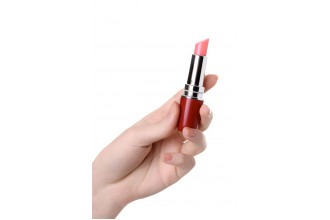 Красный мини-вибратор в форме губной помады Lipstick Vibe