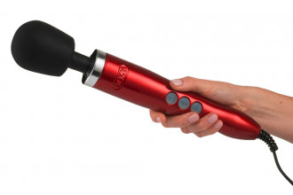 Красный жезловый вибратор Doxy Die Cast Wand Massager
