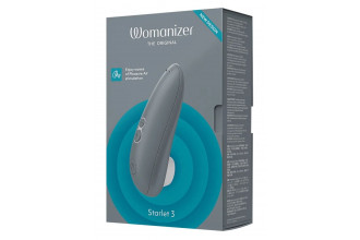 Серый клиторальный стимулятор Womanizer Starlet 3