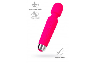 Розовый жезловый вибратор Peony - 20,5 см.