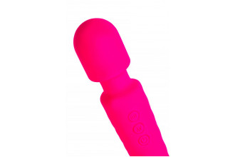 Розовый жезловый вибратор Peony - 20,5 см.