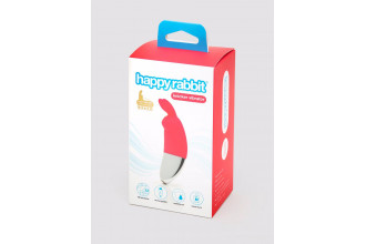 Розовый клиторальный вибратор Happy Rabbit