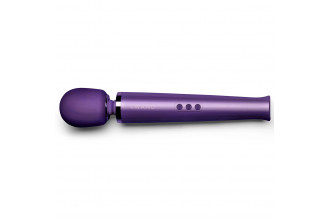 Фиолетовый вибратор Le Wand Rechargeable Vibrating Massager - 34 см.