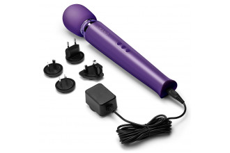 Фиолетовый вибратор Le Wand Rechargeable Vibrating Massager - 34 см.