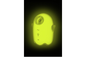 Желтый люминесцентный вакуум-волновой стимулятор клитора Glowing Ghost