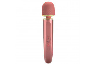 Персиковый жезловый вибратор Power Wand - 29 см.