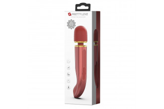 Персиковый жезловый вибратор Power Wand - 29 см.