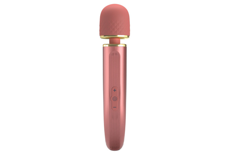 Персиковый жезловый вибратор Power Wand - 29 см.