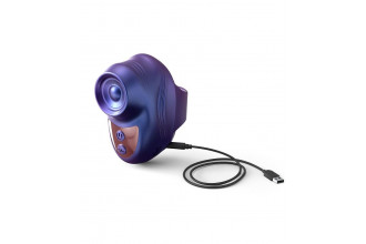 Синий клиторальный стимулятор на палец Kisscool