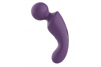 Фиолетовый изогнутый wand-вибратор