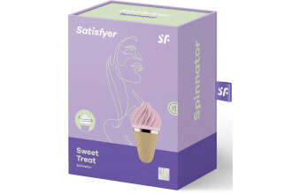 Вибратор-спиннер с розовыми лепестками Satisfyer Sweet Treat