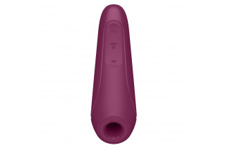 Бордовый вакуум-волновой стимулятор Satisfyer Curvy 1+