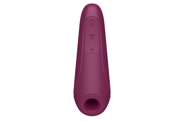 Бордовый вакуум-волновой стимулятор Satisfyer Curvy 1+