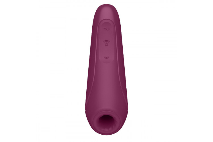 Бордовый вакуум-волновой стимулятор Satisfyer Curvy 1+