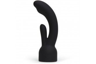 Черная насадка на вибратор Doxy - Rabbit Vibrator Doxy Attachment
