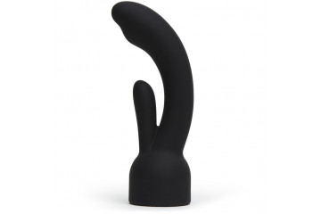 Черная насадка на вибратор Doxy - Rabbit Vibrator Doxy Attachment