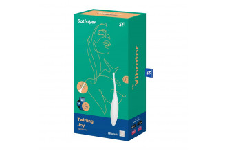 Белый точечный стимулятор Twirling Joy