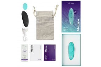 Аквамариновый вибратор в трусики We-Vibe Moxie+