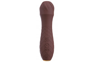 Коричневый вибратор-жезл Hazel 01 - 14 см.