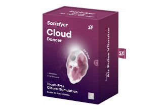 Малиновый вакуум-волновой клиторальный вибростимулятор Cloud Dancer