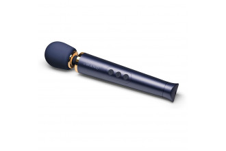 Cиний вибратор Le Wand Petite Rechargeable Vibrating Massager - 25 см.