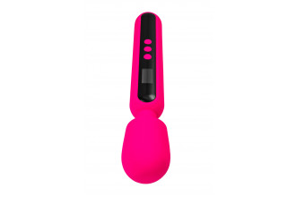 Ярко-розовый wand-вибратор Mashr - 23,5 см.