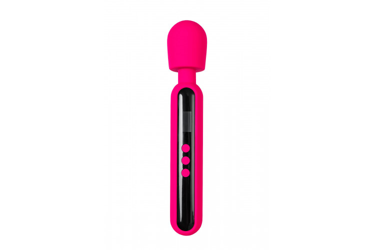 Ярко-розовый wand-вибратор Mashr - 23,5 см.