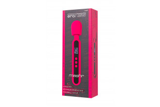 Ярко-розовый wand-вибратор Mashr - 23,5 см.