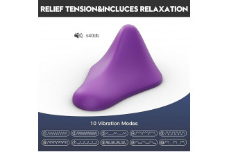 Фиолетовый треугольный вибромассажер Triangle Muscle Massager