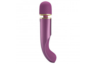 Фиолетовый вибромассажер Power Wand - 24 см.