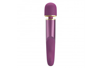 Фиолетовый вибромассажер Power Wand - 24 см.