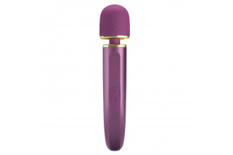 Фиолетовый вибромассажер Power Wand - 24 см.