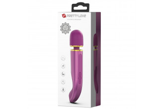 Фиолетовый вибромассажер Power Wand - 24 см.