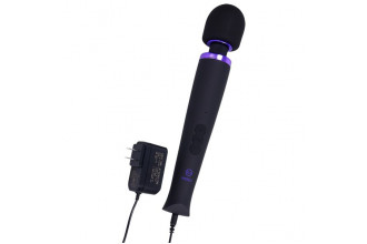 Черный жезловый вибромассажёр Merci Power Wand