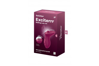 Бордовый вибратор с движущимся шариком Exciterrr Бордовый вибратор с движущимся шариком Exciterrr