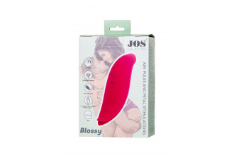 Ярко-розовый многофункциональный стимулятор клитора Blossy