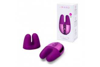 Фиолетовый вибратор с ушками Le Wand Double Vibe